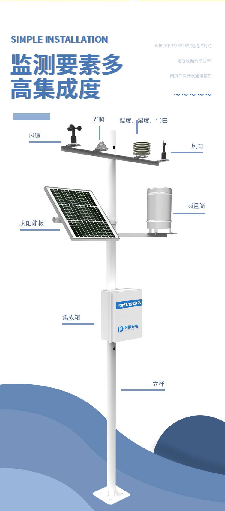 小型自動(dòng)化氣象站 BKQC6博科生態(tài)全自動(dòng)氣象站助力氣象環(huán)境智能監(jiān)測(cè)